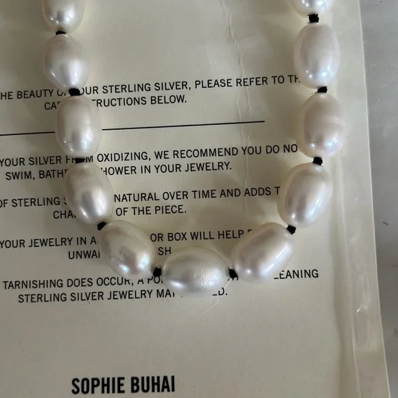 Final Price- No Offers! Sophie Buhai Art Deco White Pearl Necklace - Picture 7 of 8